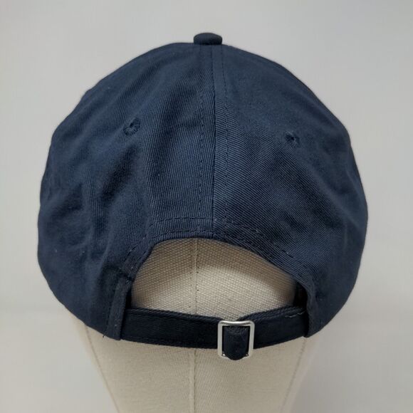 Port & Company Men's Slideback Hat Blue Embroidered Logo 100% Cotton - Picture 5 of 8